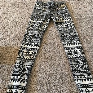 Aztec tribal print jeans